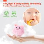hahaland Baby Toys 6-12 Months - Surprise Barn Stuffed Farm Animals, Rattle, Crinkle, Mirror, Montessori Toys for 6 Month Old Sensory Balls 1-3 Plush Toy Girl Boy Gifts Baby Easter Basket Stuffers