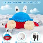 Baby Toys 6-12 Months, Musical Crawling Crab Plush Toy - 40 Songs & Recording Feature, Dancing Walking Moving Bouncing Tummy Time Toy, Sensory Toys for Toddlers 1-3, Birthday Gifts for Infants
