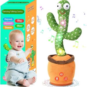 Easter Basket Stuffers for Toddler Boys Kids Baby Toys 0-6 3-6 6-12 12-18 Months Dancing Talking Cactus, Toddler Boys Girls Gifts for 2 3 4 5 6 7 8 9 10 Month Old Baby Toys for 1 Year Old Boy Girl