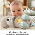 FISHER-PRICE BABY Toy Soothe 'n Snuggle Otter Portable Plush Sound Machine with Music Lights & Breathing Motion for Newborns 0+ Months
